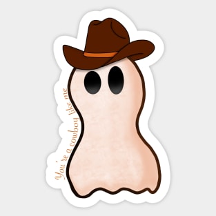Cowboy ghost Sticker